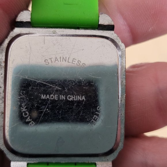 Geneva Watch Lot of 5 Blue Green Silicone Bands Untested No Batteries For Parts - Picture 15 of 15